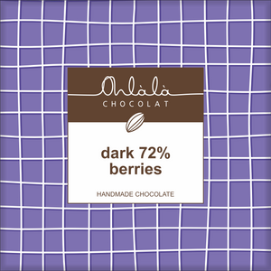 DARK CHOCOLATE 72% WITH BERRIES