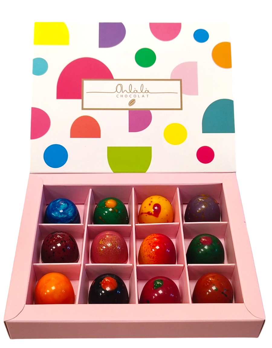 CHOCOLATIER’S SELECTION BOX - 12 Chocolate Bonbons