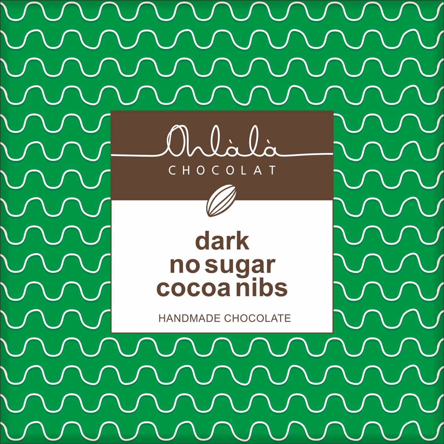 NO SUGAR DARK CHOCOLATE WITH COCOA NIBS