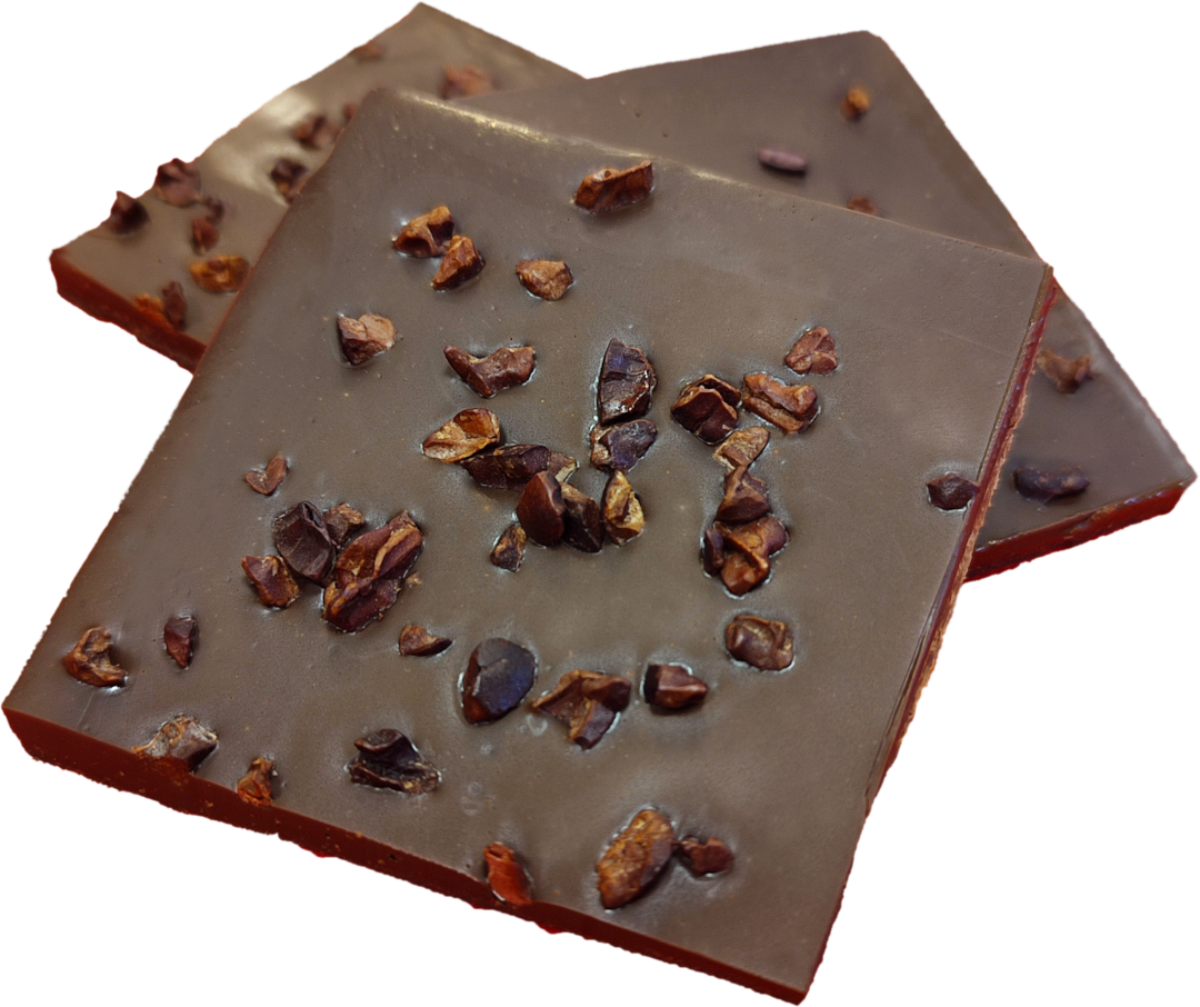 NO SUGAR DARK CHOCOLATE WITH COCOA NIBS