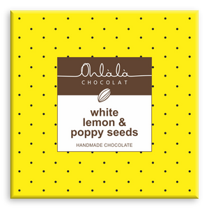 WHITE CHOCOLATE WITH LEMON AND POPPY SEEDS